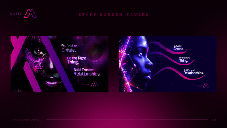 Maziv staff screen savers